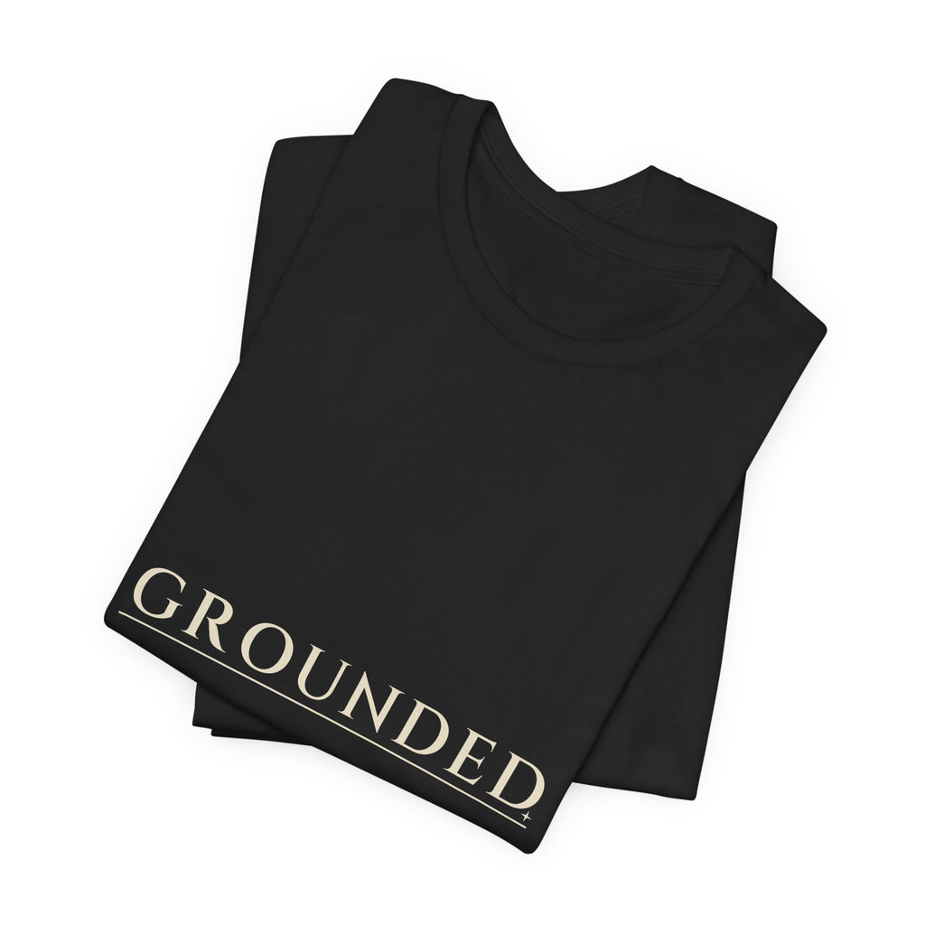 Grounded Tee — Underline Serif | Moon Wild