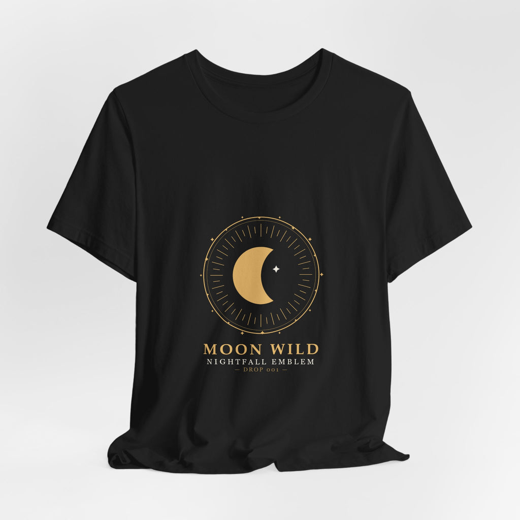 Nightfall Emblem Tee — Celestial Crescent Crest