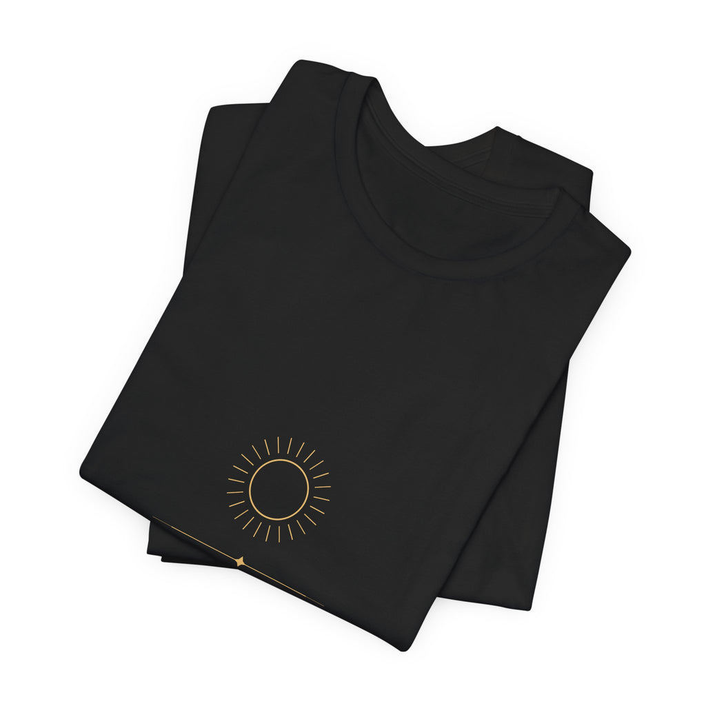 As Above So Below Tee — Celestial Sun & Moon Graphic