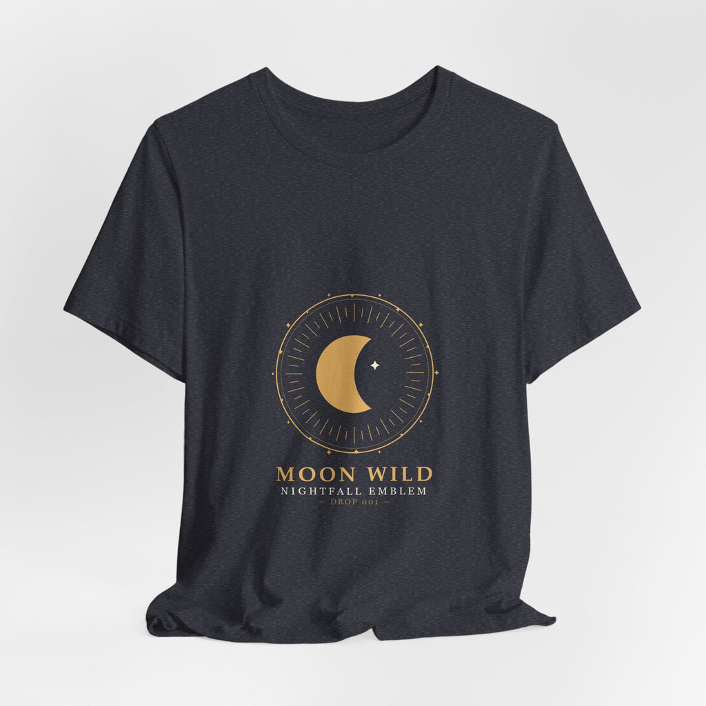 Nightfall Emblem Tee — Celestial Crescent Crest