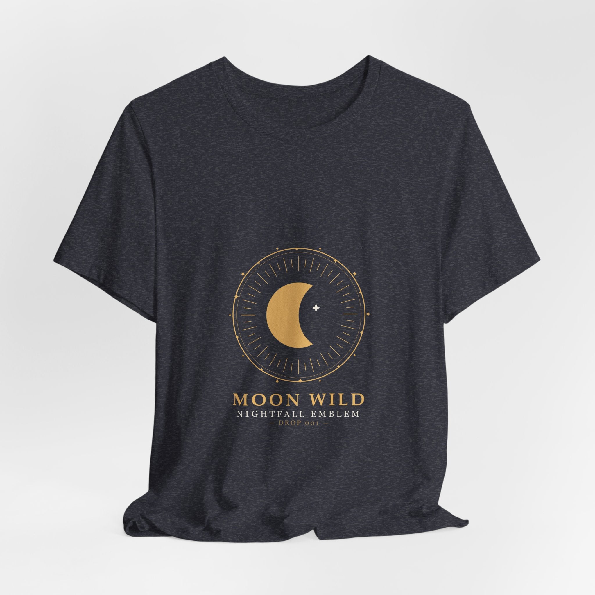 Nightfall Emblem Tee — Celestial Crescent Crest