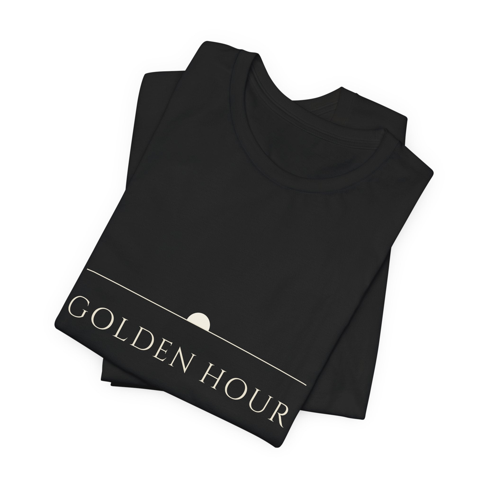 Golden Hour Tee — Sunrise Line Serif | Moon Wild