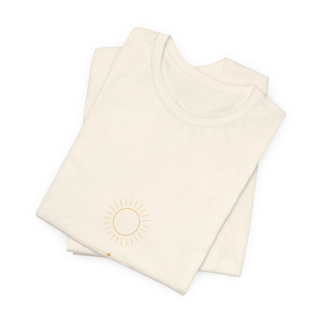 As Above So Below Tee — Celestial Sun & Moon Graphic
