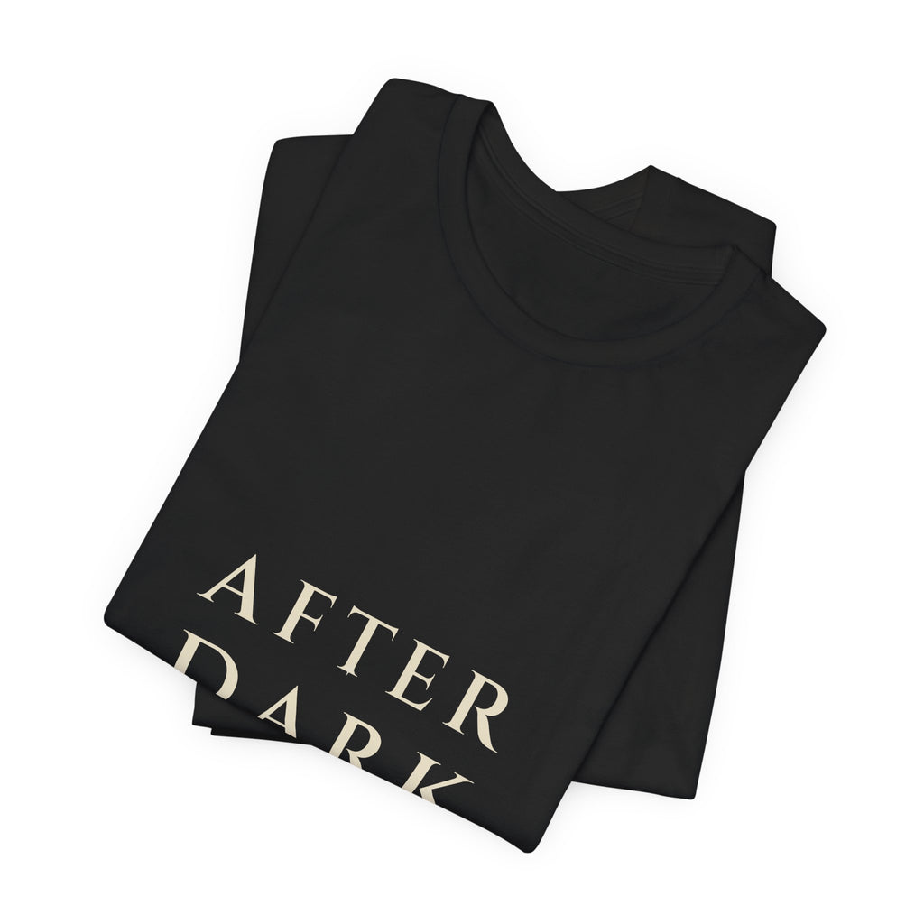 After Dark Tee — Stacked Serif | Moon Wild
