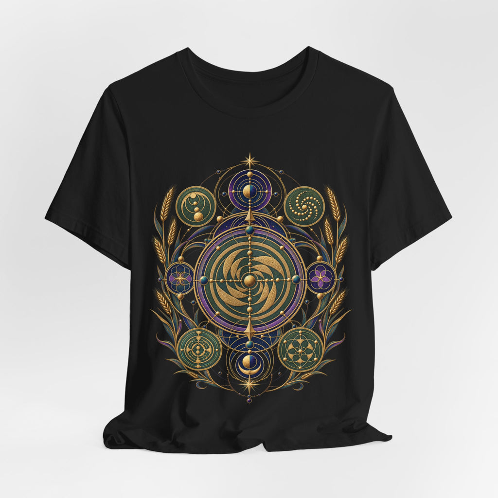 Crop Circle Cartography Tee - Celestial Geometry | Moon Wild
