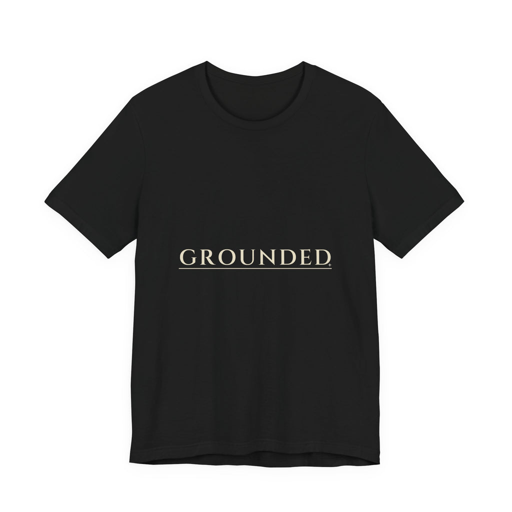 Grounded Tee — Underline Serif | Moon Wild