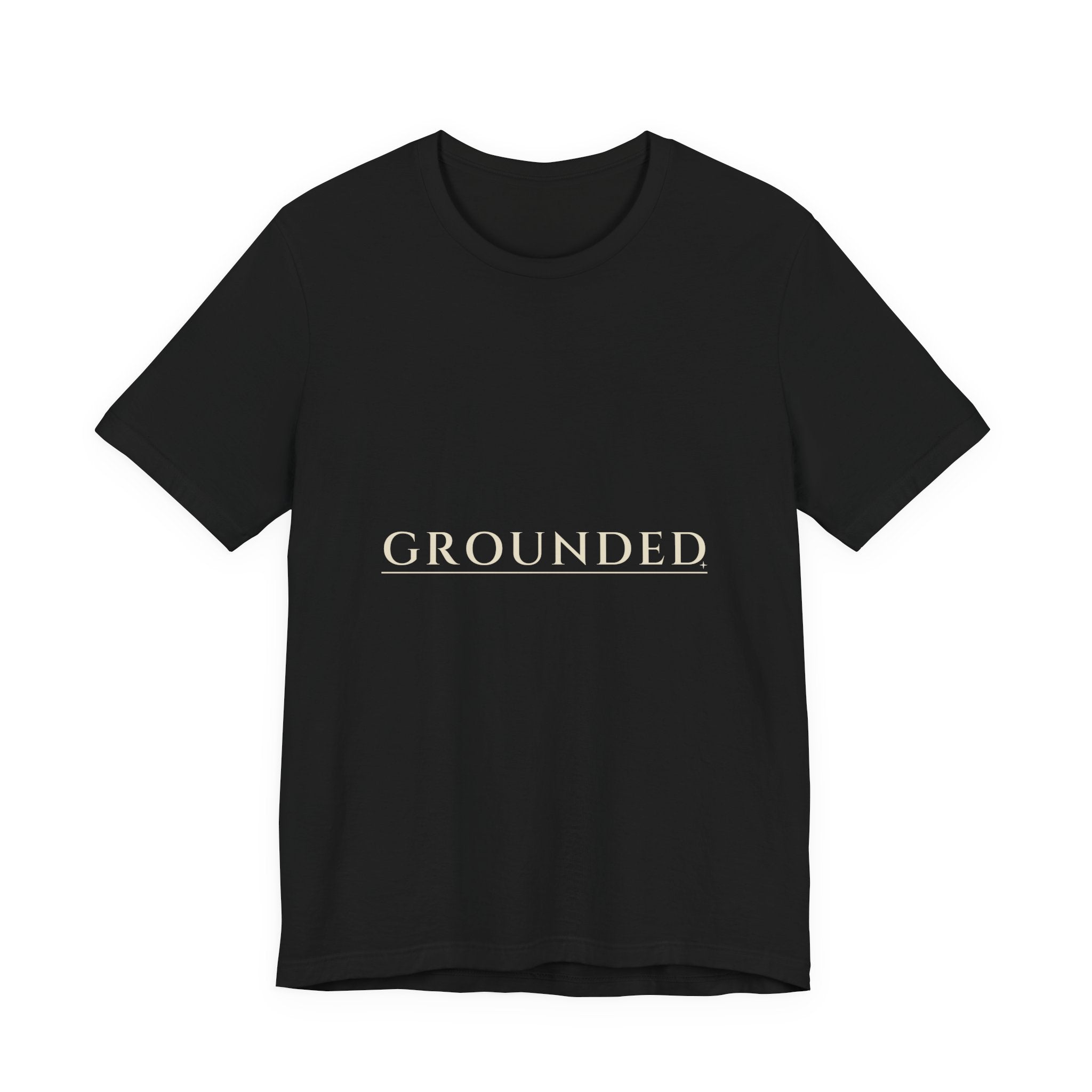 Grounded Tee — Underline Serif | Moon Wild