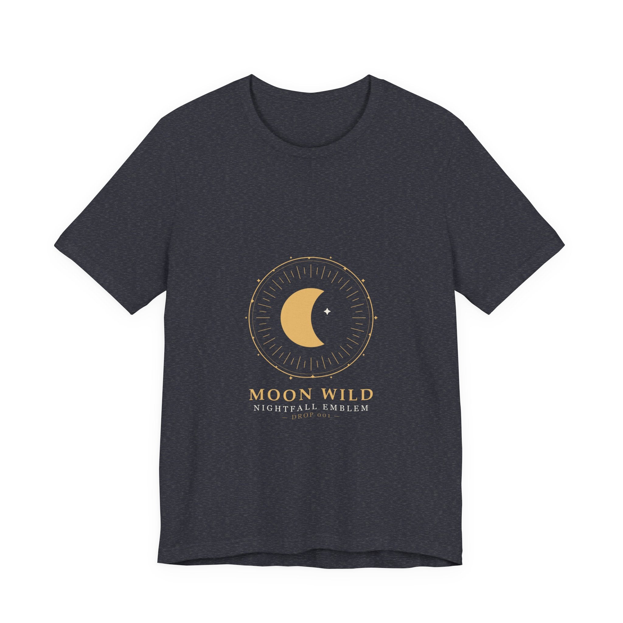 Nightfall Emblem Tee — Celestial Crescent Crest