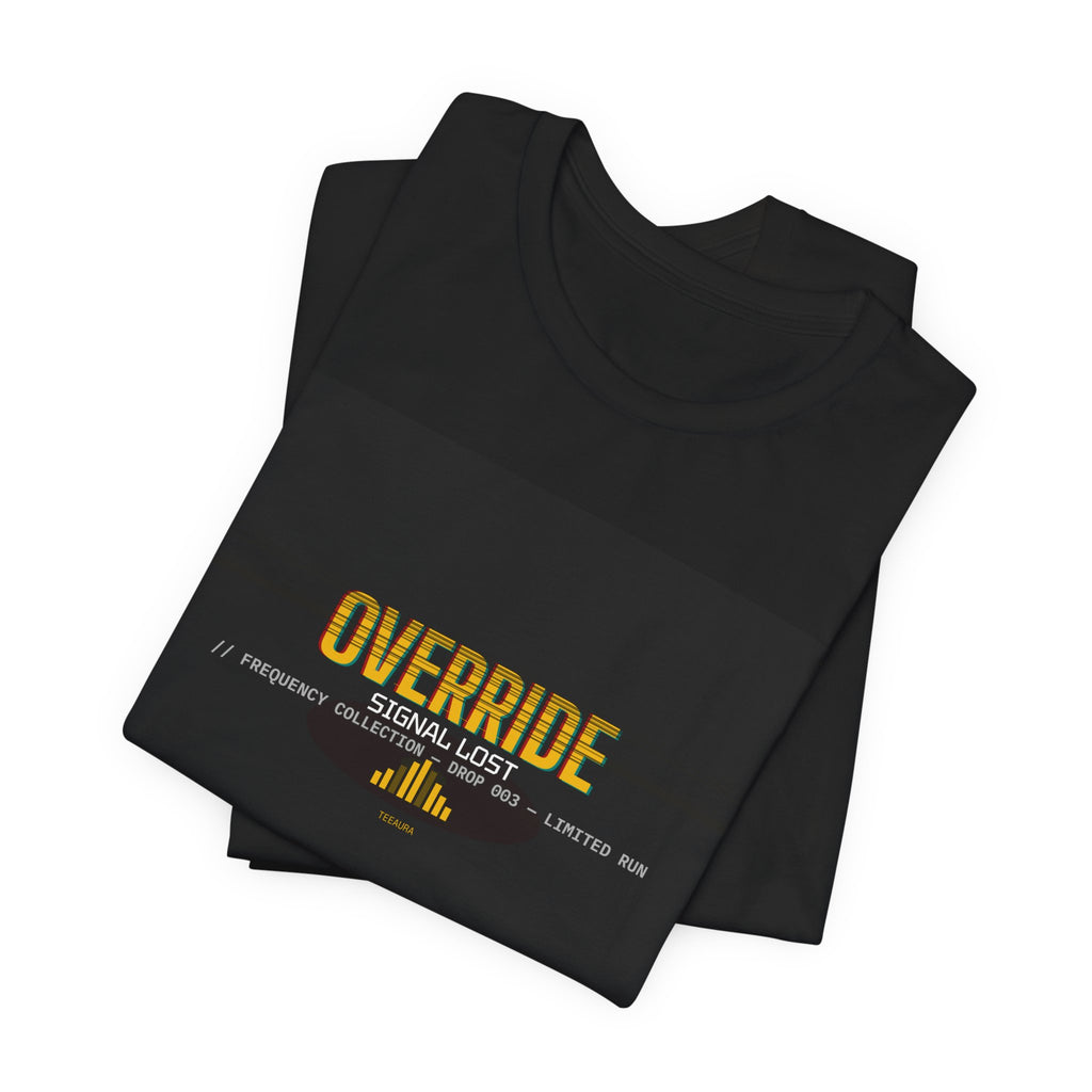 Override Tee — Vintage Signal | Moon Wild