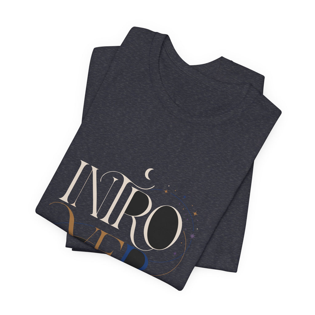 Introverting Tee - Inward Orbit Serif | Moon Wild