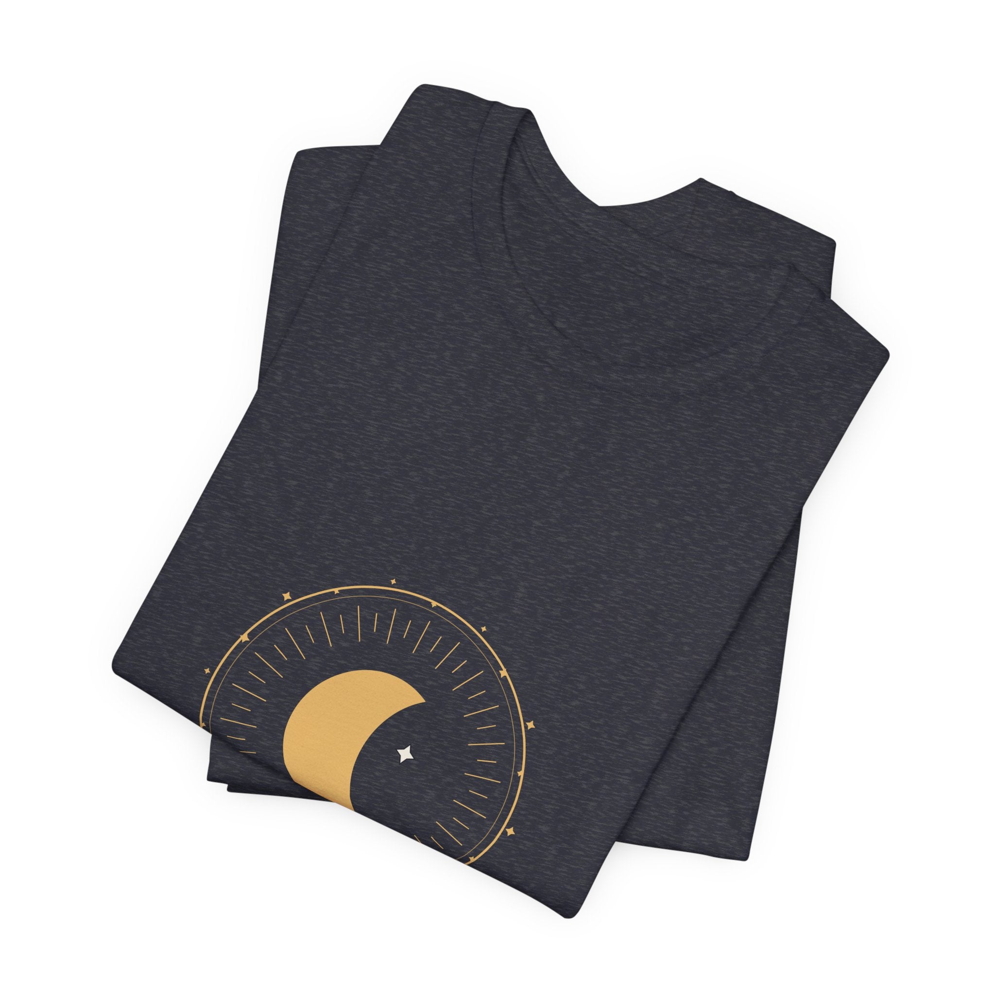 Nightfall Emblem Tee — Celestial Crescent Crest