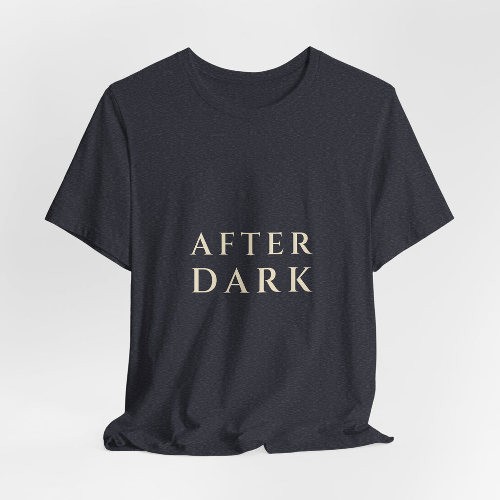 After Dark Tee — Stacked Serif | Moon Wild