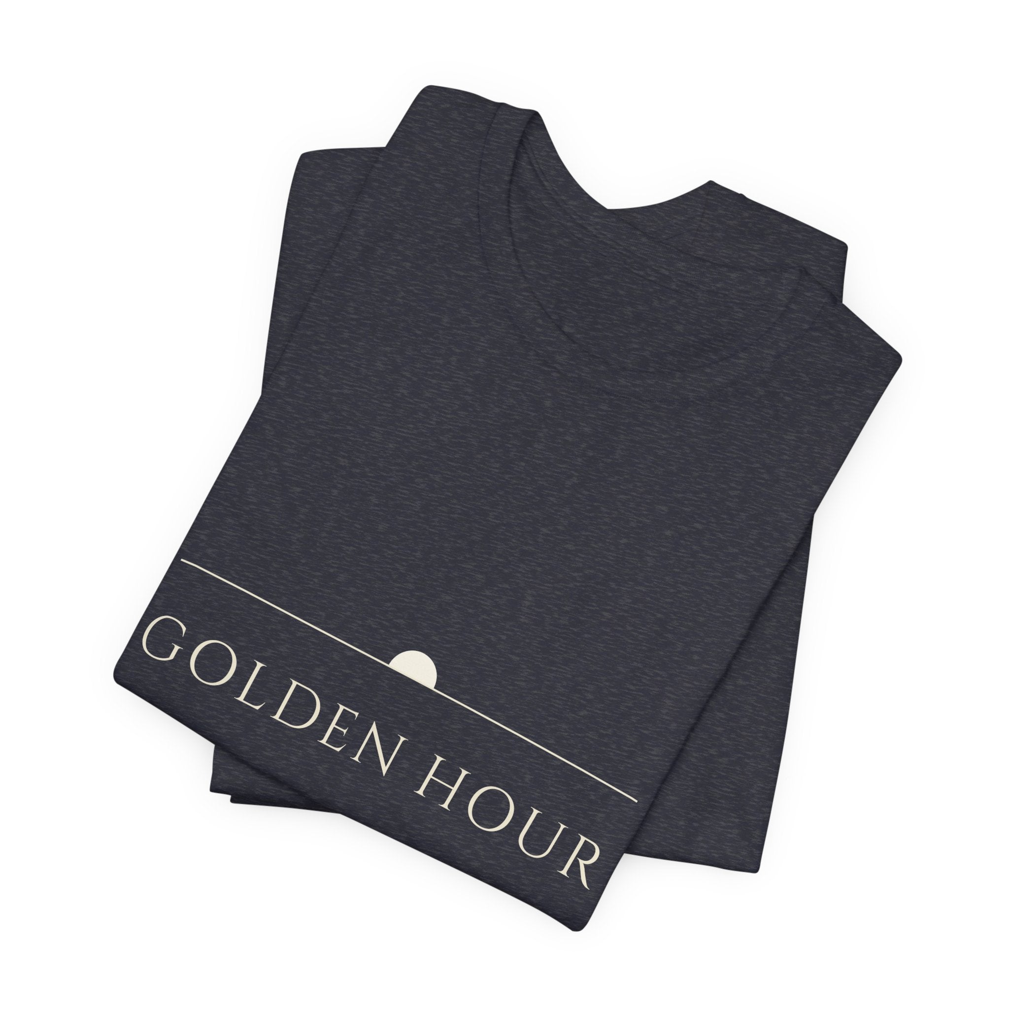 Golden Hour Tee — Sunrise Line Serif | Moon Wild