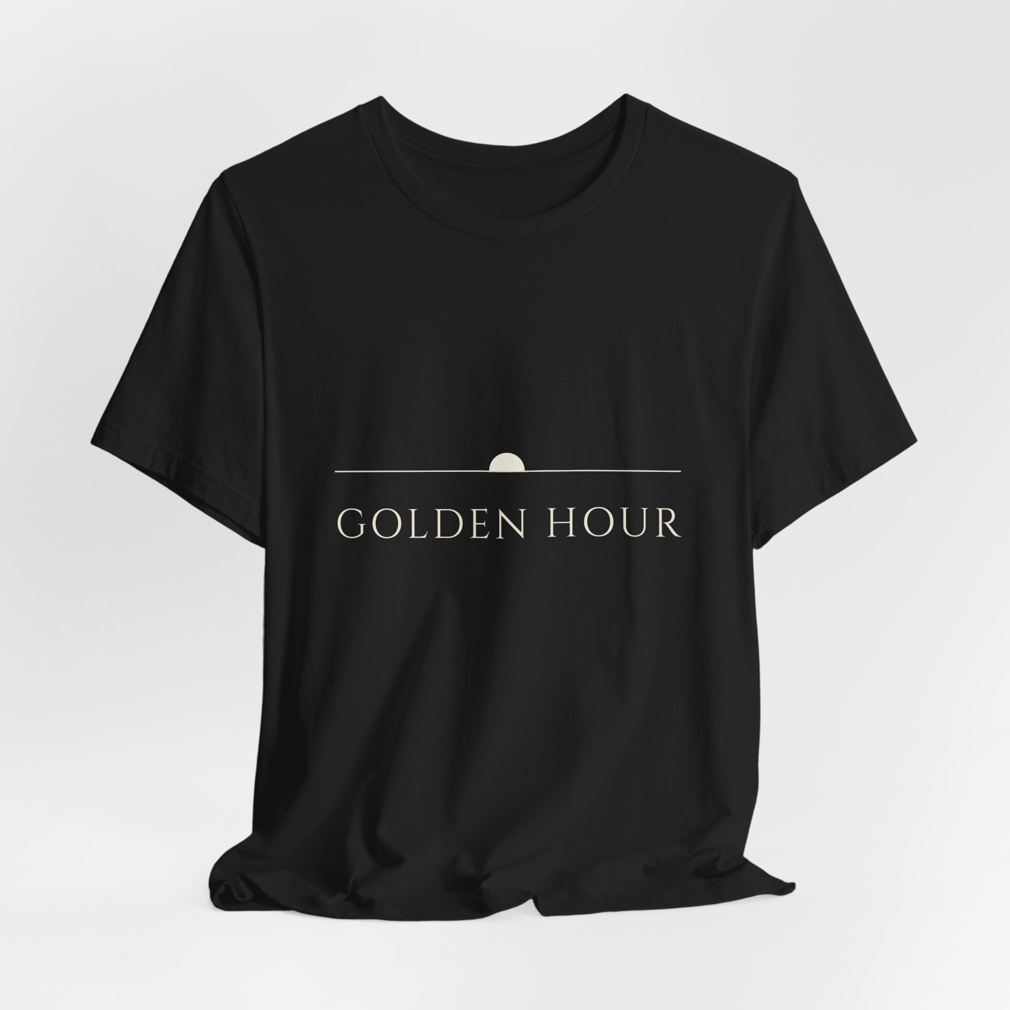 Golden Hour Tee — Sunrise Line Serif | Moon Wild