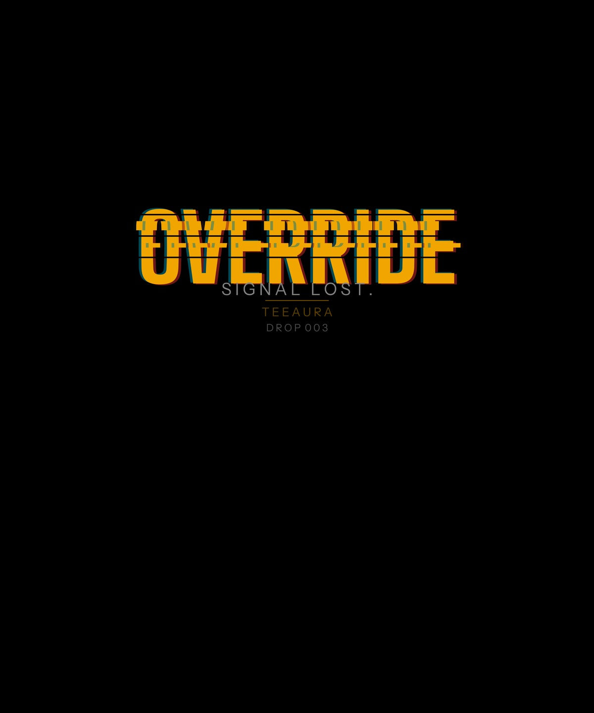 Override Tee — Retro Industrial | Moon Wild