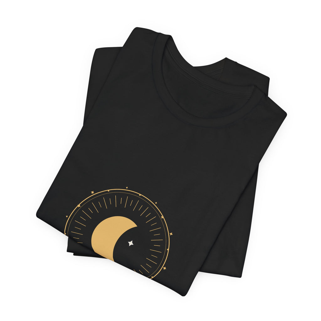 Nightfall Emblem Tee — Celestial Crescent Crest