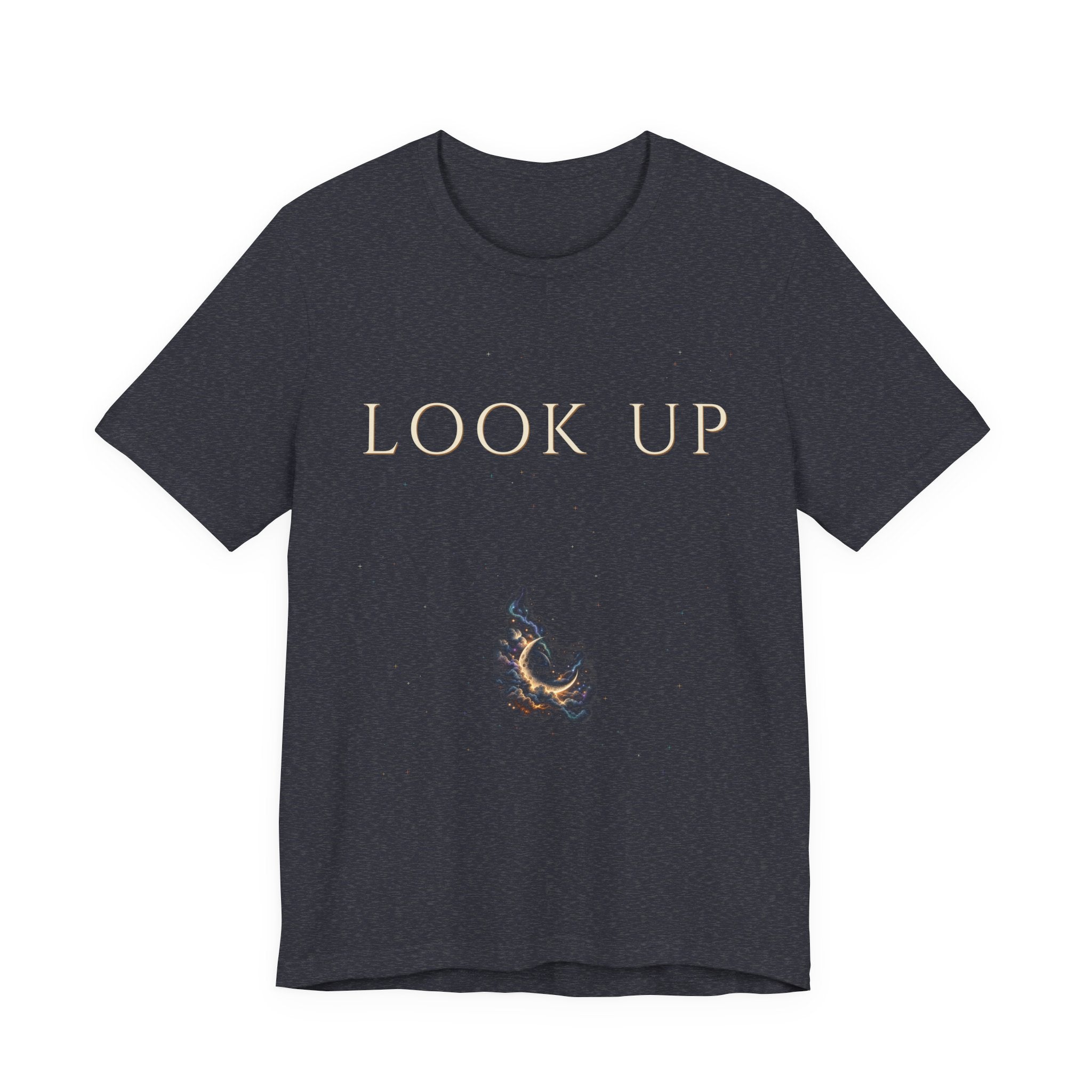 Look Up Tee — Celestial Serif | Moon Wild