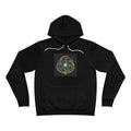 Celestial Spiral Hoodie — Gold Orb Line Art | Moon Wild