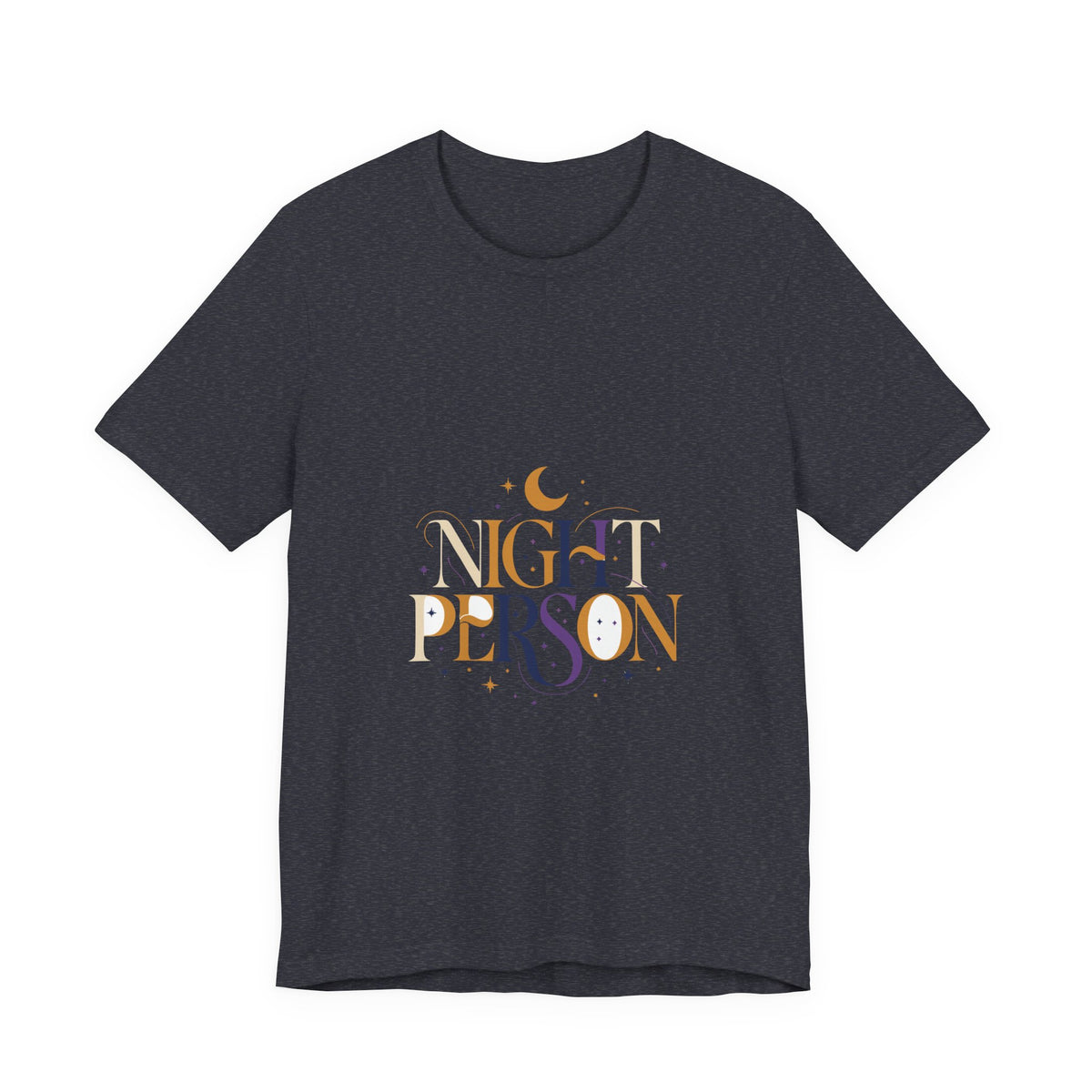 Night Person Tee - Celestial Serif | Moon Wild