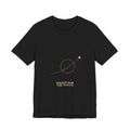 Shoot for the Moon Tee - Minimal Celestial Orbit Graphic