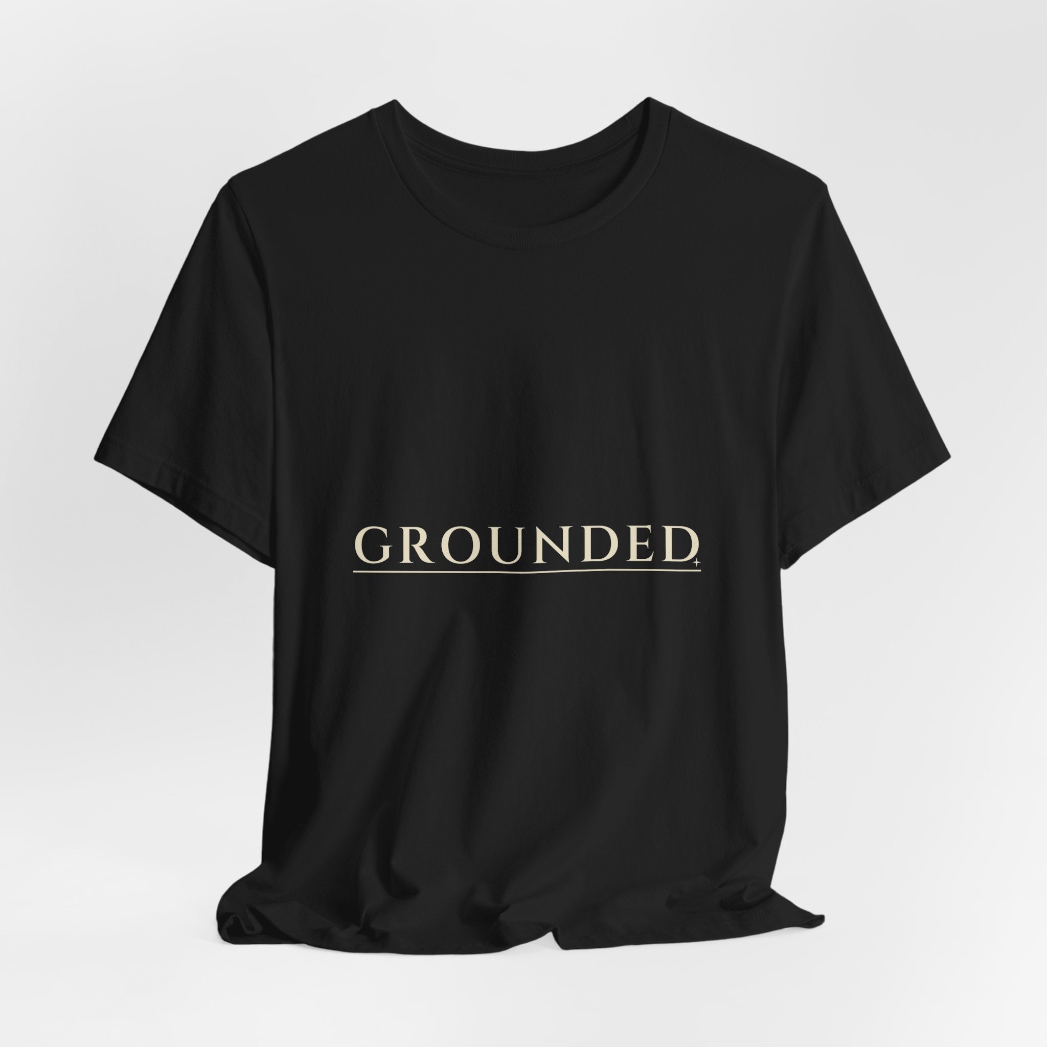 Grounded Tee — Underline Serif | Moon Wild