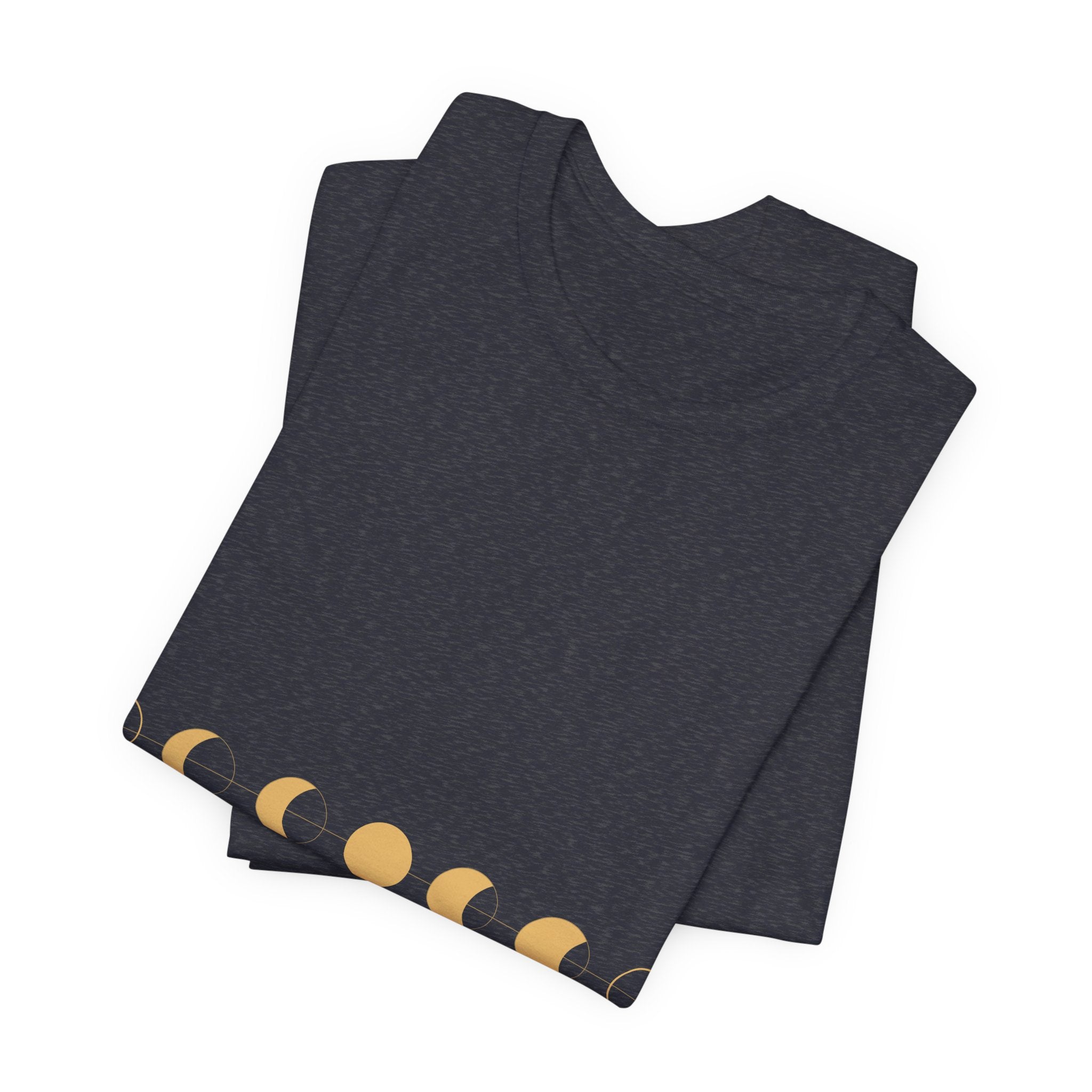 Moon Phases Tee - Minimal Lunar Cycle Graphic