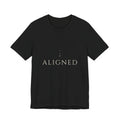 Aligned Tee — Rising Stars Serif | Moon Wild