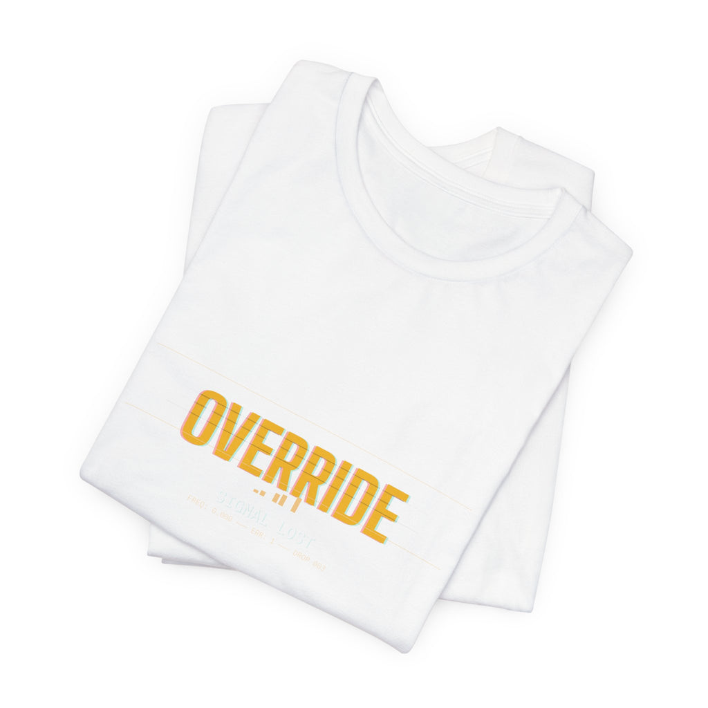 Override Tee — Minimal Text | Moon Wild
