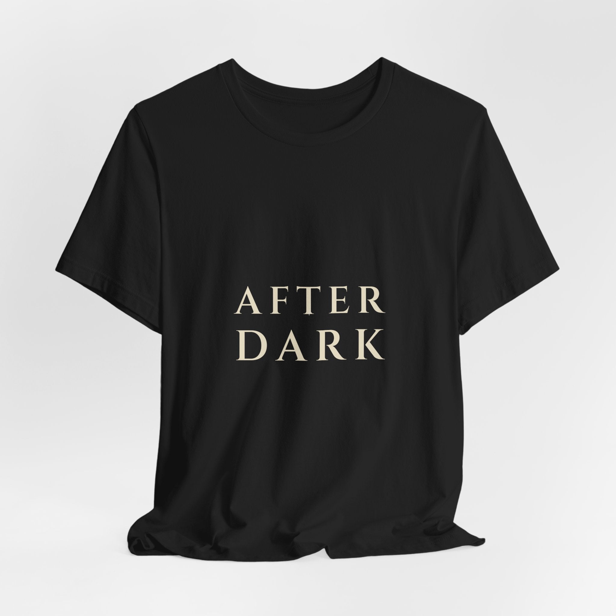 After Dark Tee — Stacked Serif | Moon Wild