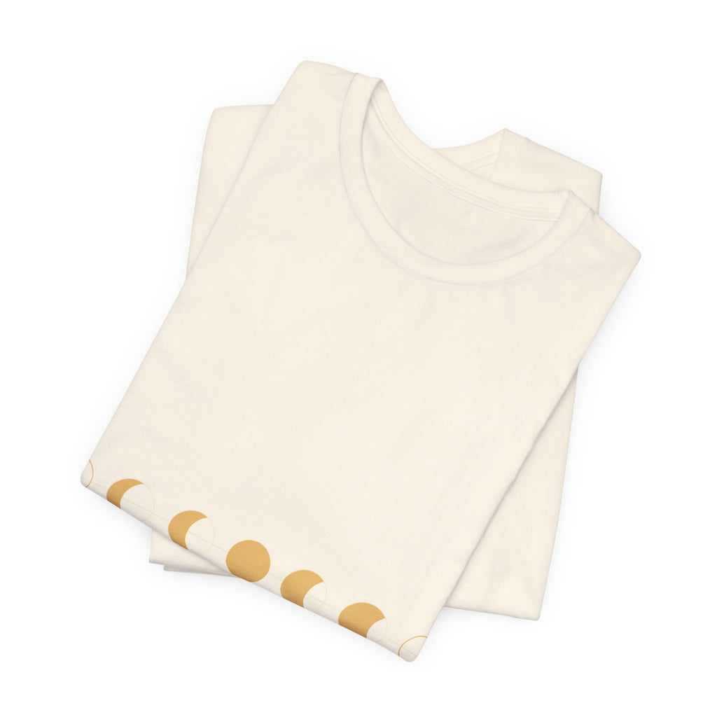 Moon Phases Tee - Minimal Lunar Cycle Graphic