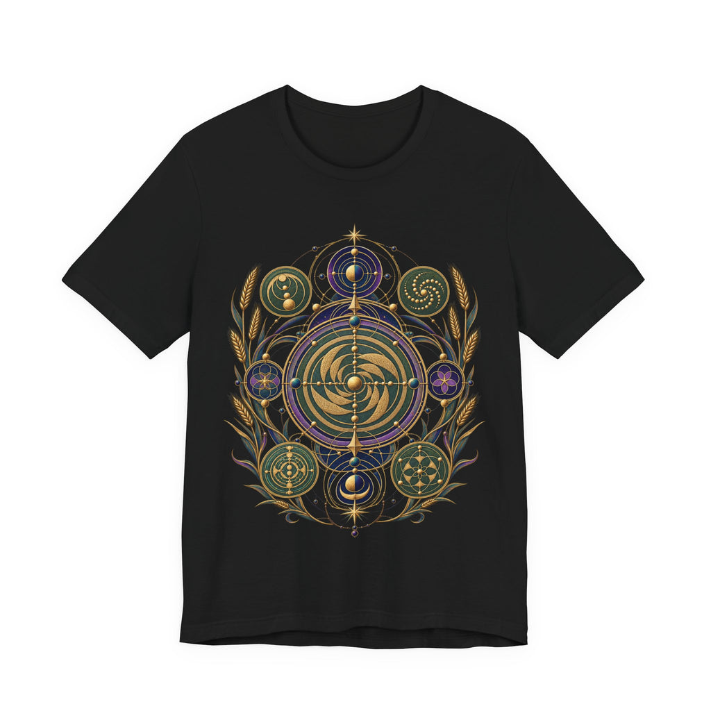 Crop Circle Cartography Tee - Celestial Geometry | Moon Wild