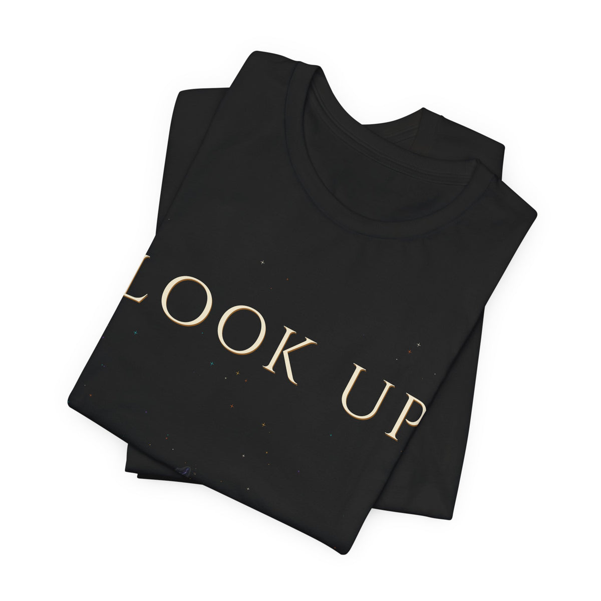 Look Up Tee — Celestial Serif | Moon Wild