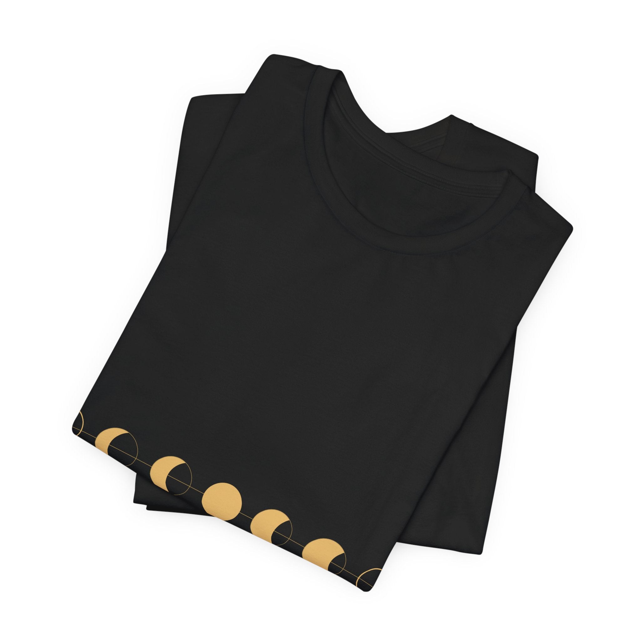 Moon Phases Tee - Minimal Lunar Cycle Graphic