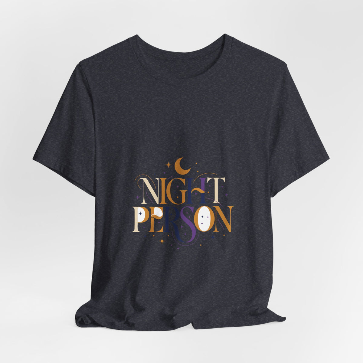 Night Person Tee - Celestial Serif | Moon Wild
