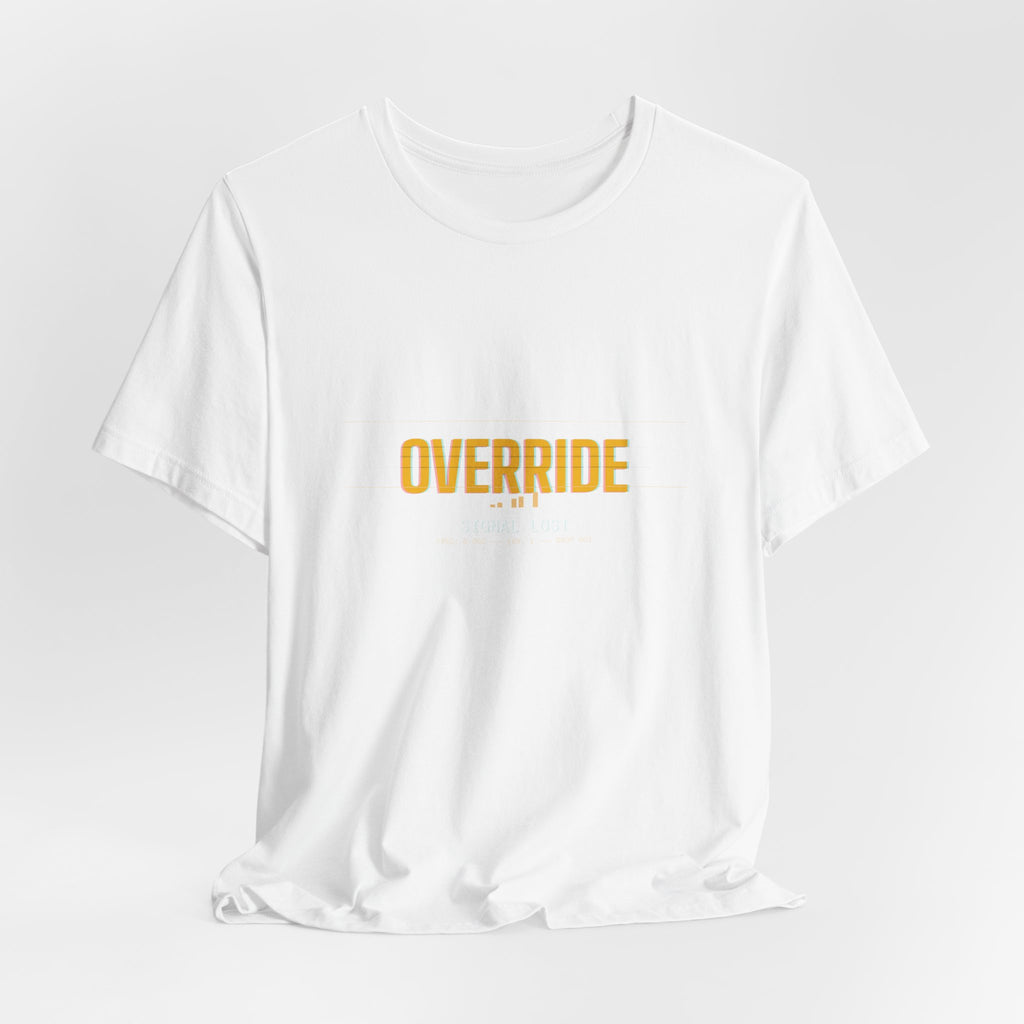 Override Tee — Minimal Text | Moon Wild
