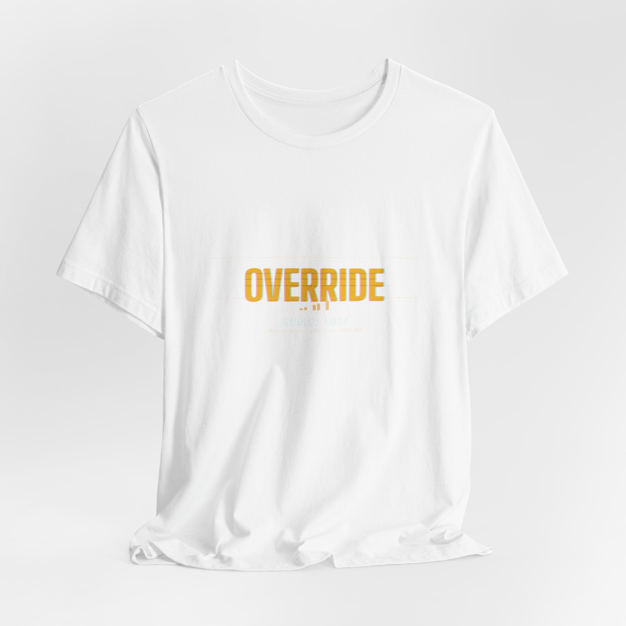 Override Tee — Minimal Text | Moon Wild