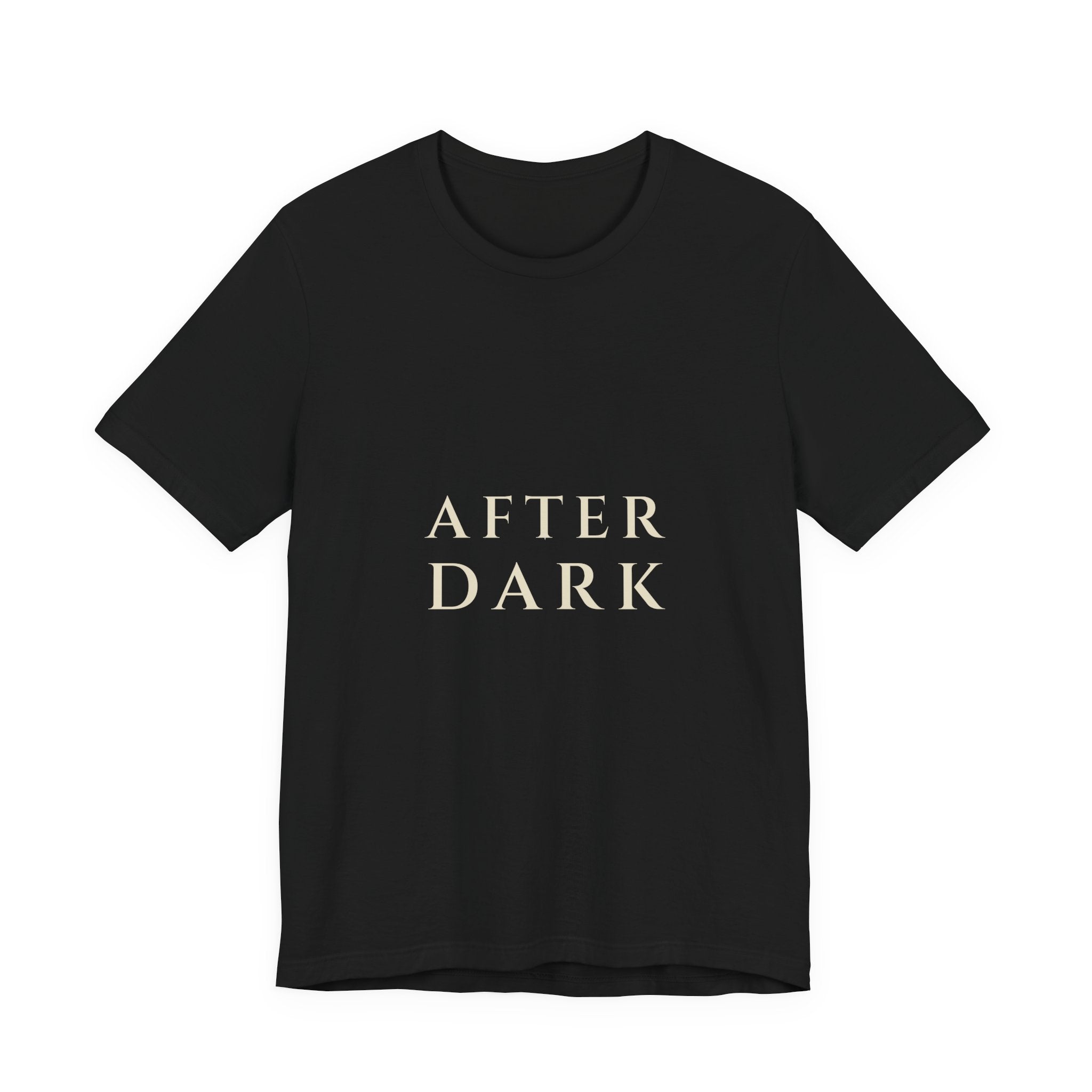After Dark Tee — Stacked Serif | Moon Wild