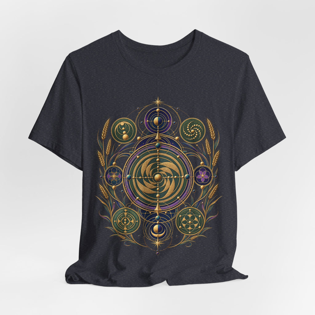 Crop Circle Cartography Tee - Celestial Geometry | Moon Wild