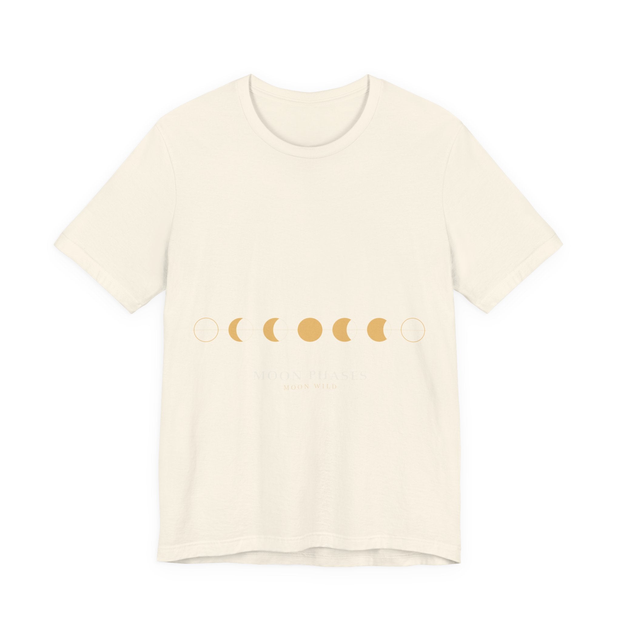 Moon Phases Tee - Minimal Lunar Cycle Graphic